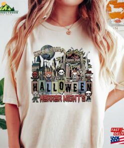 Halloween Horror Nights Universal Studios Comfort Shirt Characters Scary Movie Tee Unisex Classic