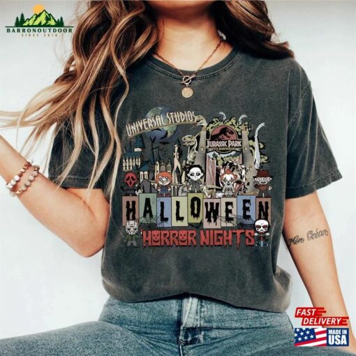 Halloween Horror Nights Universal Studios Comfort Shirt Characters Scary Movie Tee Unisex Classic