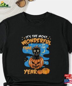 Halloween It’s The Most Wonderful Time Of Year T-Shirt Retro Ghost Hoodie