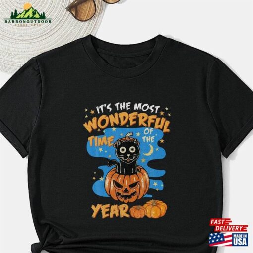 Halloween It’s The Most Wonderful Time Of Year T-Shirt Retro Ghost Hoodie