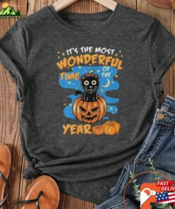 Halloween It’s The Most Wonderful Time Of Year T-Shirt Retro Ghost Hoodie