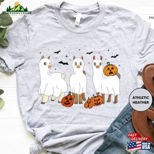 Halloween Lama Shirt Tee 2023 Happy Hoodie Sweatshirt