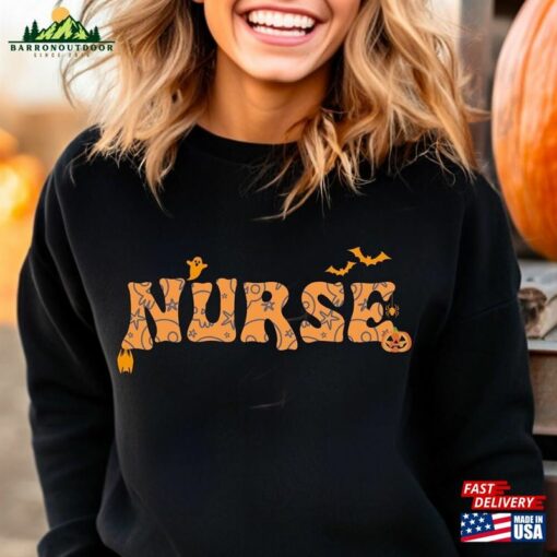 Halloween Nurse Sweatshirt Fall Shirt Hoodie Unisex