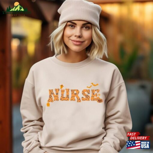 Halloween Nurse Sweatshirt Fall Shirt Hoodie Unisex