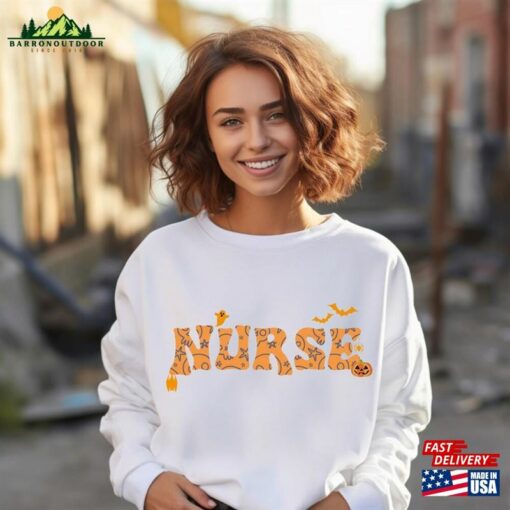 Halloween Nurse Sweatshirt Fall Shirt Hoodie Unisex