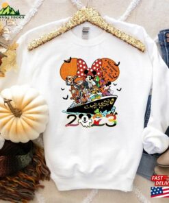 Halloween On The High Seas Cruise 2023 Shirt Disney Line T-Shirt Mickey Minnie Friends Unisex