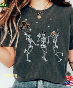 Halloween Party Dancing Skeleton Disney Mickey Ears Comfort Colors Shirt Disneyland Fall Gift Sweatshirt Hoodie