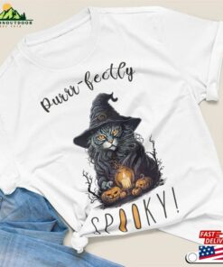 Halloween Shirt Cat Lover T-Shirt Trendy Gift Hoodie