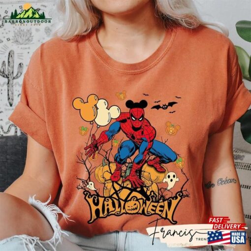 Halloween Shirt Comfort Color Spider Man Classic T-Shirt