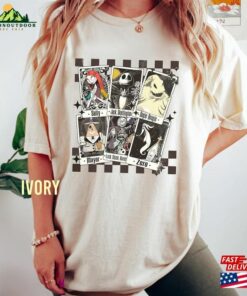 Halloween Shirt Nightmare Before Christmas Characters Tarot Cards Unisex Classic 3