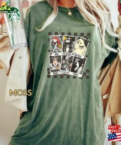 Halloween Shirt Nightmare Before Christmas Characters Tarot Cards Unisex Classic 4