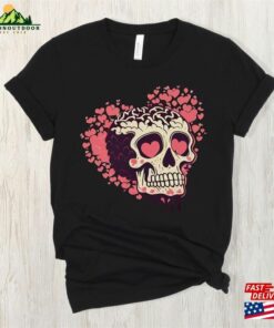 Halloween Skull Valentine Shirt 2023 Funny Heart Tshirt For Women Kids Classic Sweatshirt Halloween Skull Valentine Shirt 2023 Funny Heart Tshirt For Women Kids Classic Sweatshirt