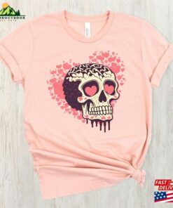 Halloween Skull Valentine Shirt 2023 Funny Heart Tshirt For Women Kids Classic Sweatshirt 3