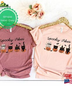 Halloween Spooky Vibes T-Shirt Cat Shirt 2023 Happy Classic