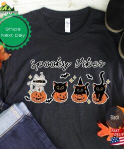 Halloween Spooky Vibes T-Shirt Cat Shirt 2023 Happy Classic 3 Halloween Spooky Vibes T Shirt Cat Shirt 2023 Happy Classic 4