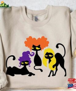 Halloween Sweatshirt Cat Ghost Shirt Hoodie Classic