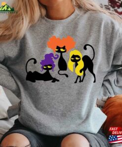 Halloween Sweatshirt Cat Ghost Shirt Hoodie Classic 3