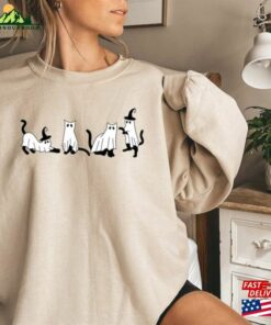 Halloween Sweatshirt Cat Ghost Shirt T-Shirt Classic Halloween Sweatshirt Cat Ghost Shirt T-Shirt Classic