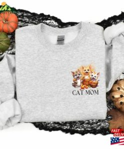 Halloween Sweatshirt Cat Mom Ghost T-Shirt Classic