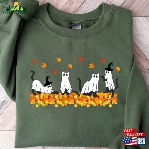 Halloween Sweatshirt Cat T-Shirt