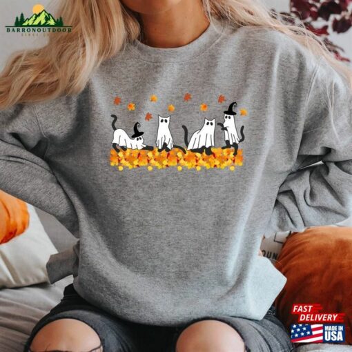 Halloween Sweatshirt Cat T-Shirt