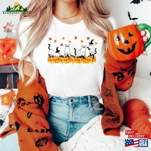 Halloween Sweatshirt Cat T-Shirt