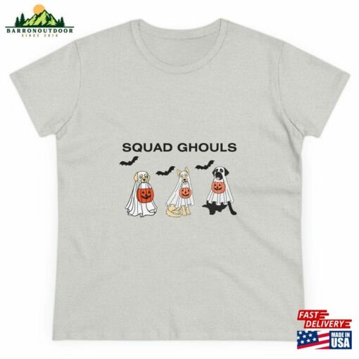 Halloween Sweatshirt Dog Ghost Shirt Classic Unisex