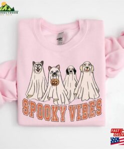 Halloween Sweatshirt Ghost Dog Shirt Classic 3
