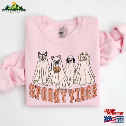 Halloween Sweatshirt Ghost Dog Shirt Classic