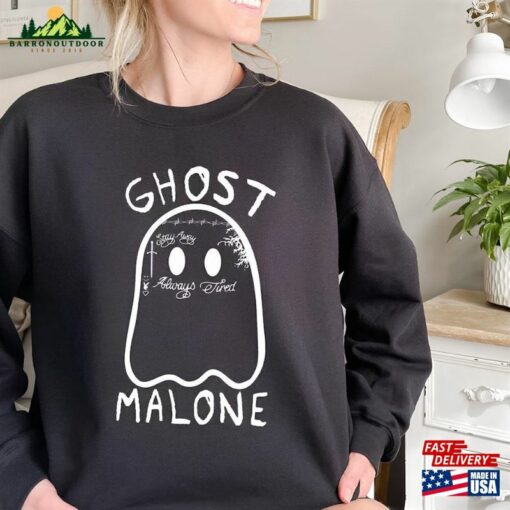 Halloween Sweatshirt Ghost Malone Cute Sweat Classic