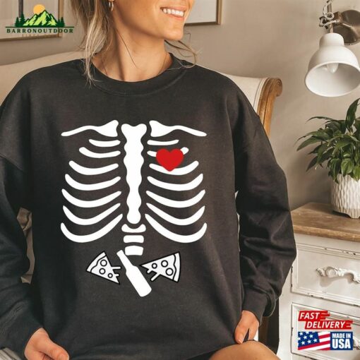 Halloween Sweatshirt Skeleton Xray Classic