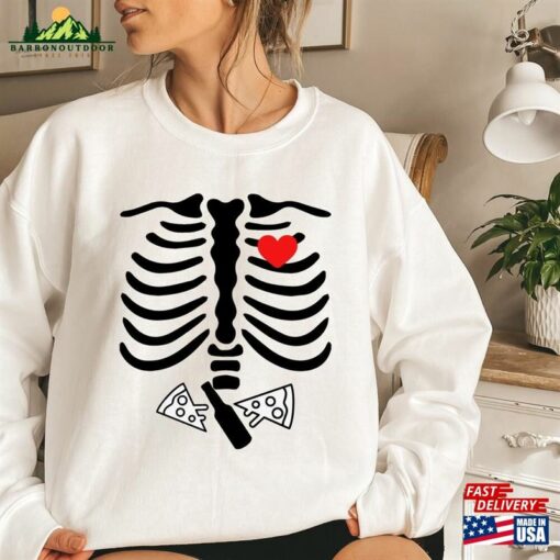 Halloween Sweatshirt Skeleton Xray Classic