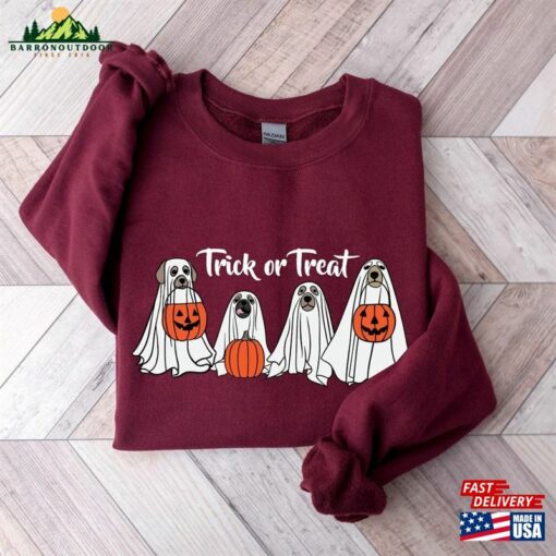 Halloween Sweatshirt Sweater Ghost Classic