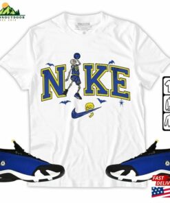 Halloween Swoosh Unisex Shirt To Match Sneaker 2023 Blue Laney 14S Tee Jordan 14 T-Shirt Hoodie Sweatshirt Classic