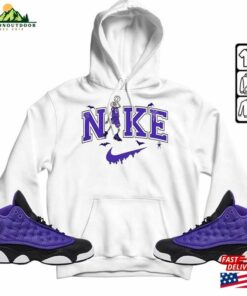 Halloween Swoosh Unisex Shirt To Match Sneaker Purple Venom 13S Tee Aj 13 T Shirt Hoodie 3