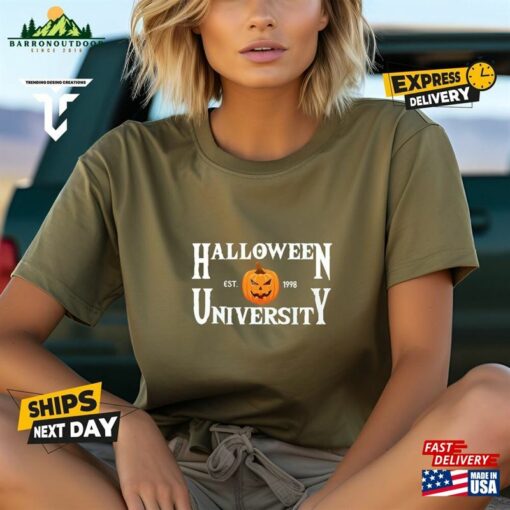 Halloween University Shirt Sweatshirt For Women Hoodie