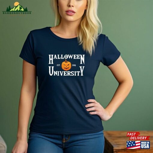 Halloween University Shirt Sweatshirt For Women Hoodie