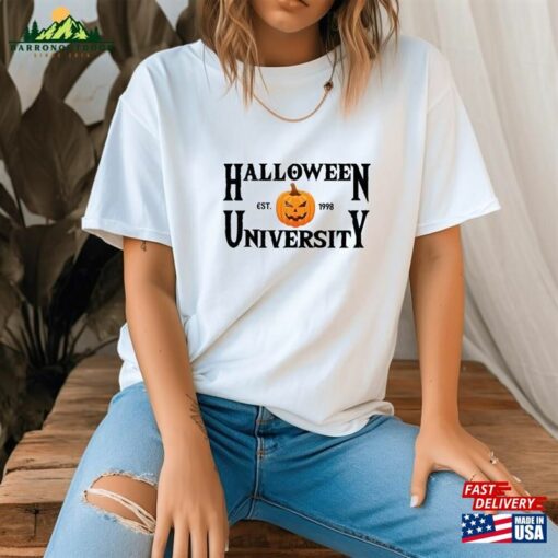 Halloween University Shirt Sweatshirt For Women Hoodie