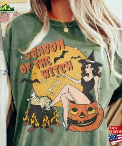 Halloween Witch Season Comfort Colors Graphic Shirt Retro Spooky Tee T-Shirt Unisex