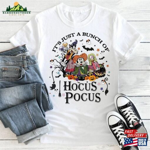 Halloween Witch Shirt It’s Just A Bunch Mouse And Friends T-Shirt Sweatshirt