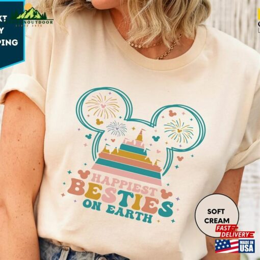 Happiest Besties On Earth Shirt Trip 2023 Walt Disney Shirts Sweatshirt Classic