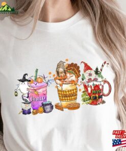 Happy Hallothanksmas 2023 Shirt Funny Halloween Tee Fall Coffee Classic Sweatshirt Happy Hallothanksmas 2023 Shirt Funny Halloween Tee Fall Coffee Classic Sweatshirt