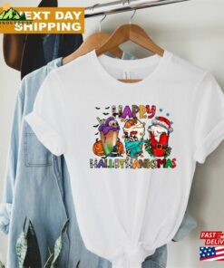 Happy Hallothanksmas Coffee Halloween Merry Christmas Shirt Clipart T-Shirt Sweatshirt 5 Happy Hallothanksmas Coffee Halloween Merry Christmas Shirt Clipart T Shirt Sweatshirt 2 1