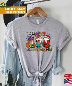 Happy Hallothanksmas Coffee Halloween Merry Christmas Shirt Clipart T-Shirt Sweatshirt 3 Happy Hallothanksmas Coffee Halloween Merry Christmas Shirt Clipart T Shirt Sweatshirt 4