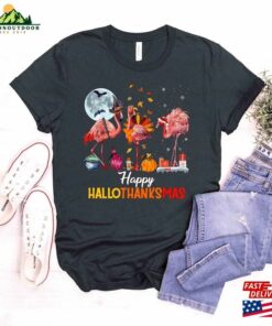 Happy Hallothanksmas Shirt Halloween Thanksgiving T Shirt Unisex 4