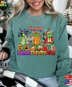 Happy Hallothanksmas Sweatshirt Christmas Funny Halloween Shir T-Shirt Hoodie 2 Happy Hallothanksmas Sweatshirt Christmas Funny Halloween Shir T Shirt Hoodie 3