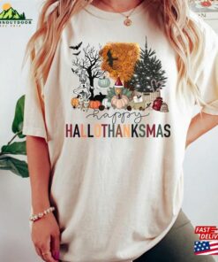Happy Hallothanksmas Sweatshirt Halloween Gift For Women Christmas T-Shirt Hoodie Happy Hallothanksmas Sweatshirt Halloween Gift For Women Christmas T-Shirt Hoodie
