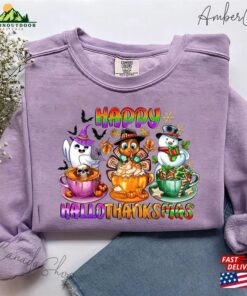 Happy Hallothanksmas Sweatshirt Halloween Thanksgiving Christmas Shirt Hoodie 3 Happy Hallothanksmas Sweatshirt Halloween Thanksgiving Christmas Shirt Hoodie 4