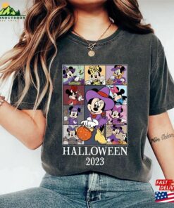 Happy Halloween 2023 Shirt Animated Mouse Witchy Girl Graphic Tee Unisex Sweatshirt