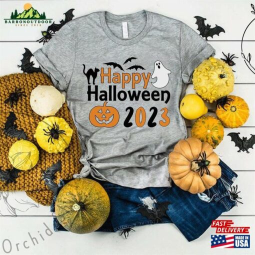 Happy Halloween 2023 Shirt T-Shirt Trip Tee Hoodie Sweatshirt